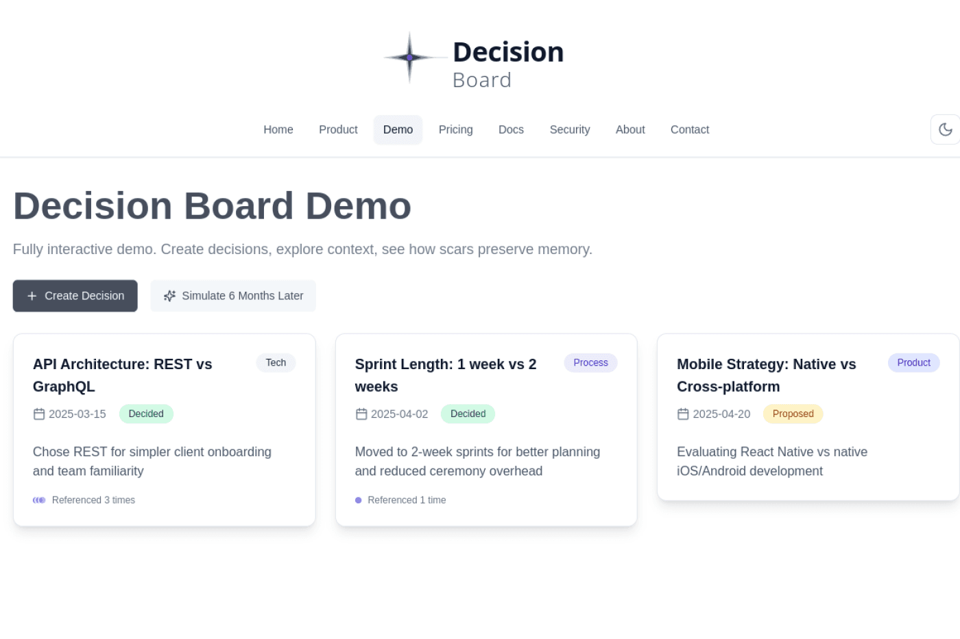 Decision Board 決策記錄看板