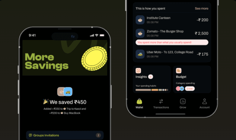 Money Manager 手機 App 畫面